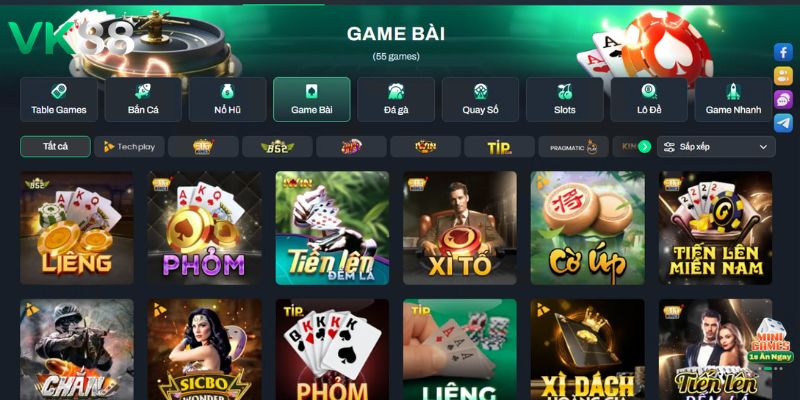 Giới thiệu sơ lược về chuyên mục game bài VK88 cho newbie