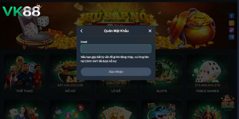Những lỗi thường gặp và cách giải quyết khi Đăng nhập VK88